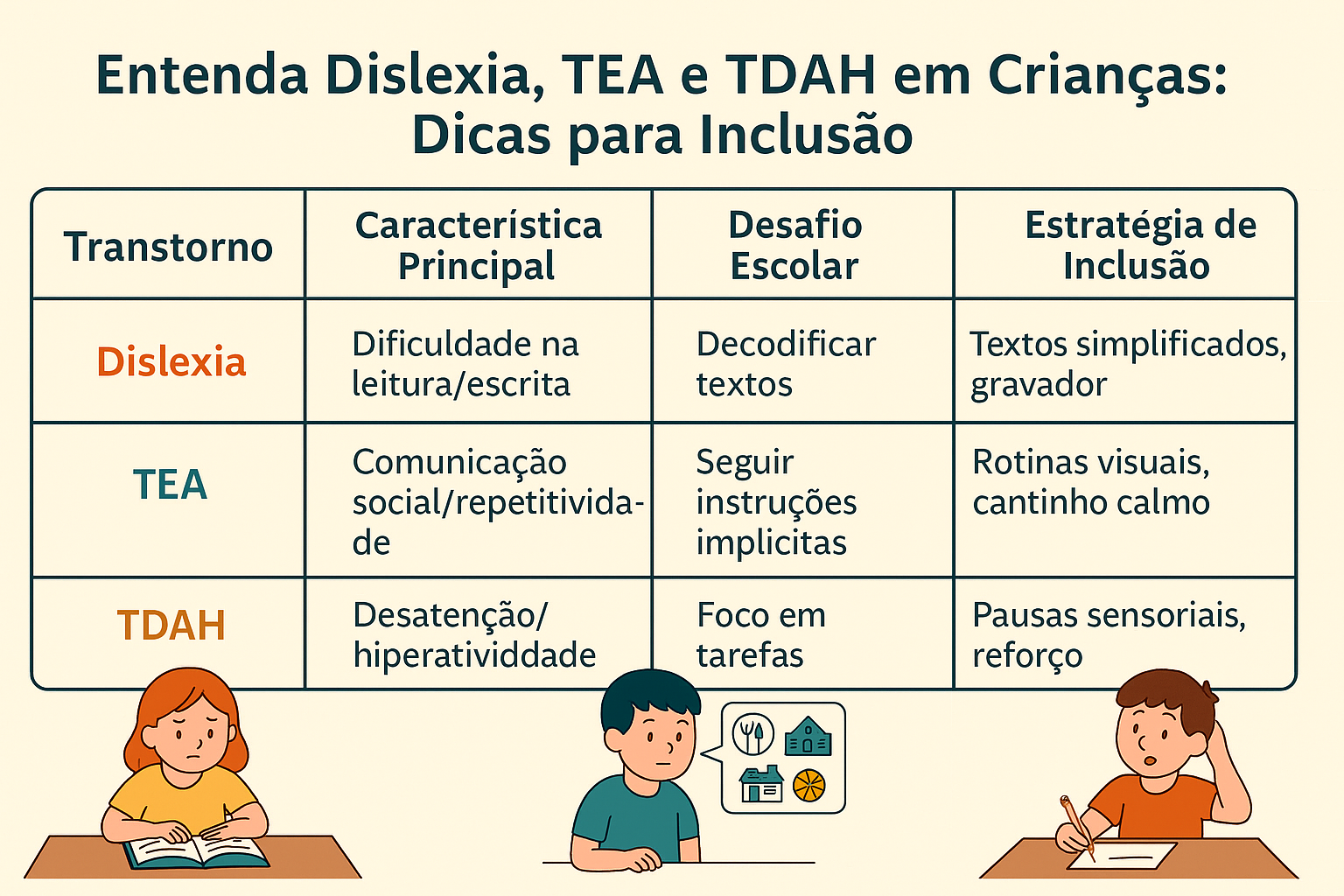 Tres-caminhos-diferentes-dislexia-TEA-e-TDAH-levando-a-uma-ponte-com-a-palavra-Inclusao